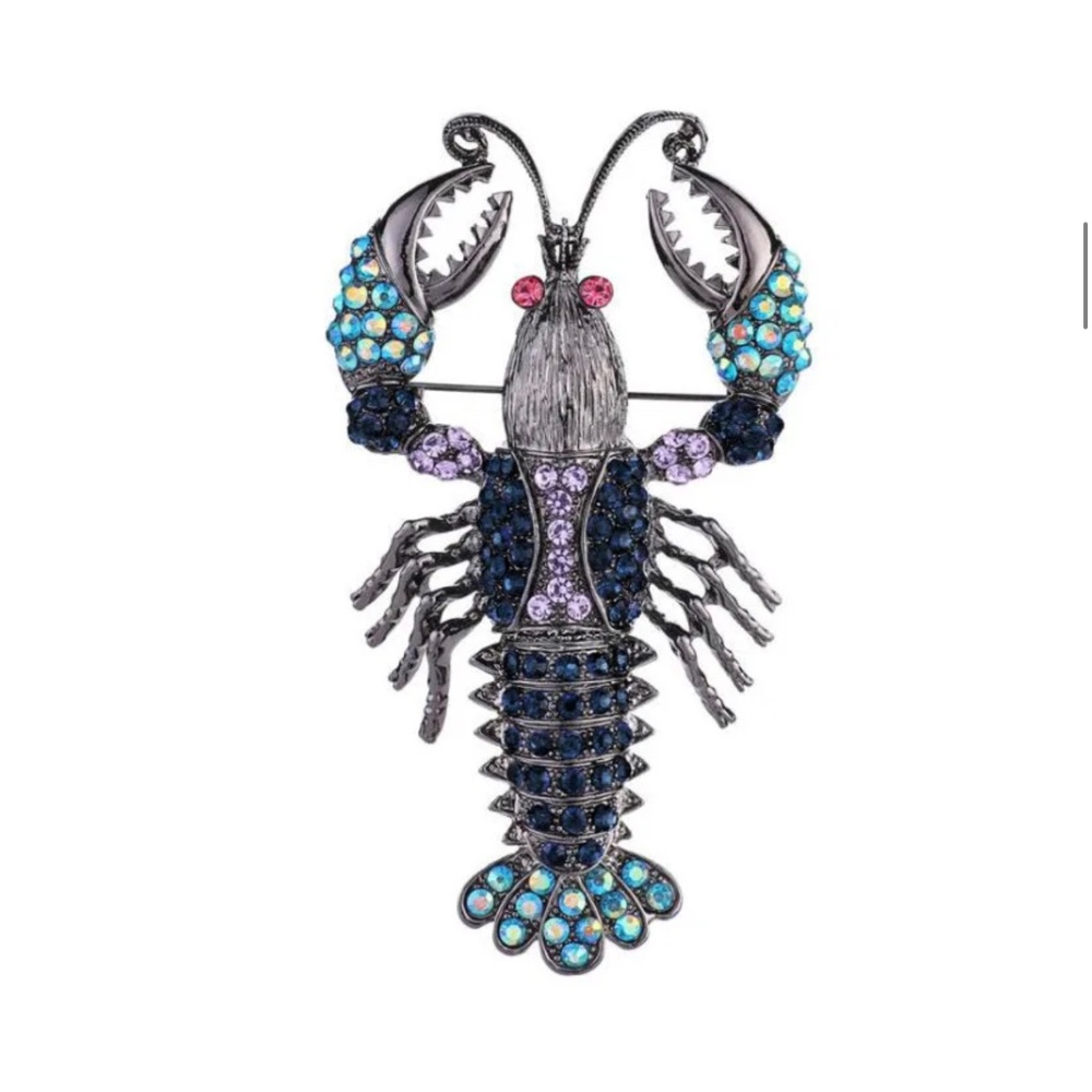 ❤️ Vintage style large lobster brooch